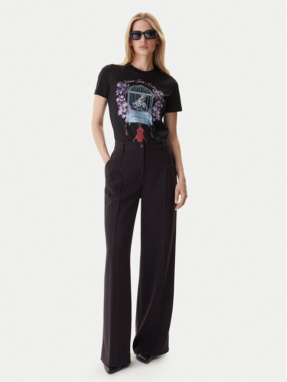 Versace Jeans Couture Versace Jeans Couture Camiseta 79HAHP04 CJ01P Negro Regular Fit