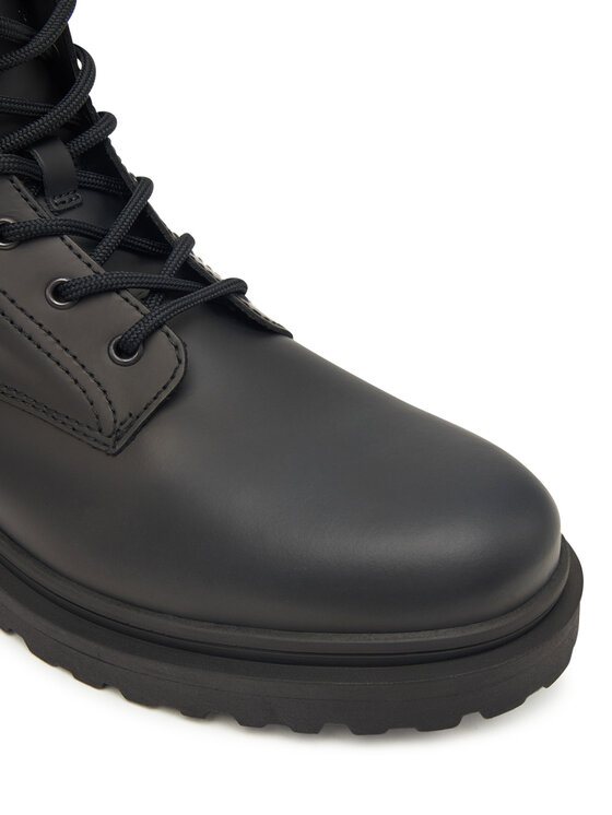 Tommy Jeans Botines planos Tommy Jeans Tjm Lace Up Rubberized EM0EM01628 Negro