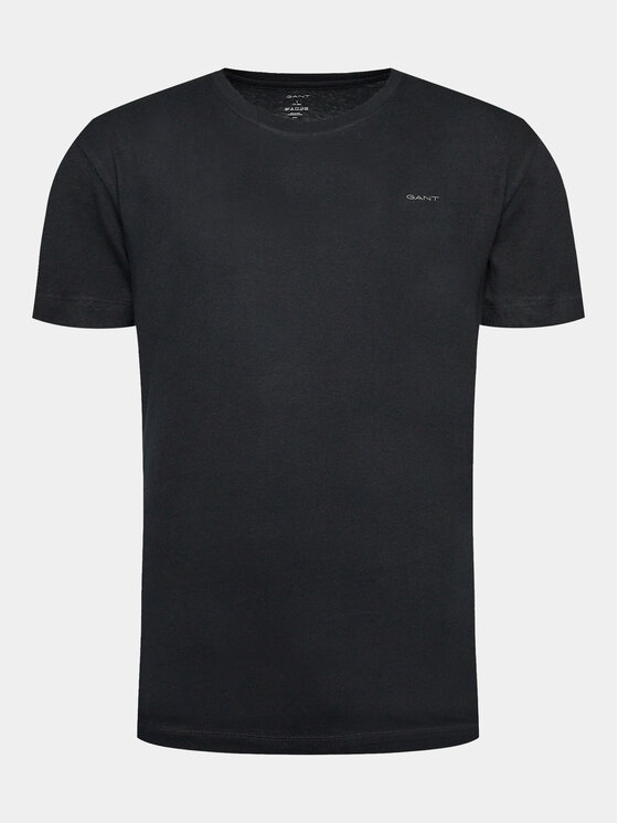 Gant Gant Marškinėlių komplektas C-Neck 2 Pack 900002008 Juoda Regular Fit