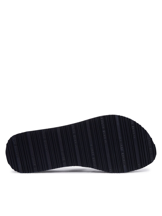 Tommy Hilfiger Japanke Tommy Hilfiger Mono Wedge Summer Sandal FW0FW09696 Tamnoplava