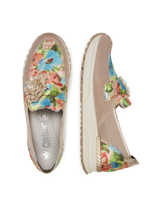 Rieker Pantofi Rieker N7460-31 Roz