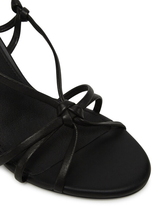 Tommy Hilfiger Sandales Tommy Hilfiger Leather Knots Wedge Sandal FW0FW08417 Melns