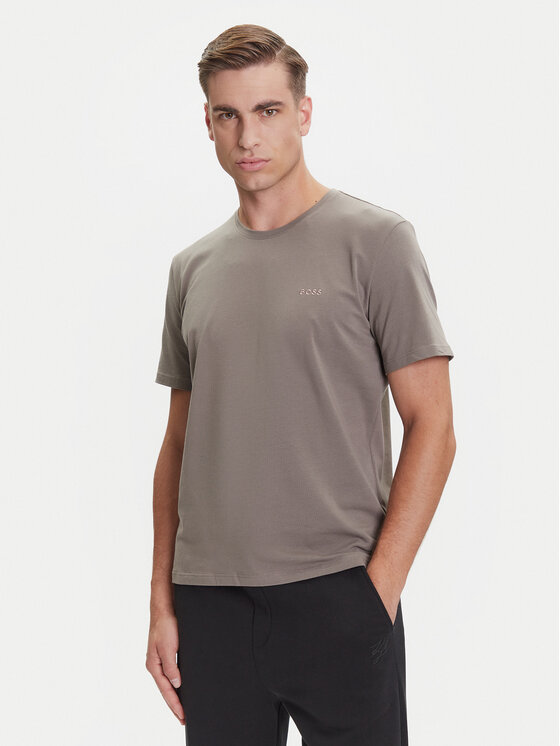 BOSS BOSS Camiseta Mix&Match 50515312 Marrón Regular Fit