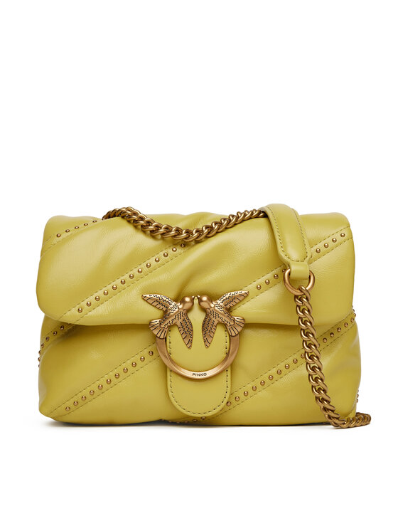 PINKO Ročna torba PINKO Love Puff Mini Cl PE 25 PLTT 100039 A26T Zelena