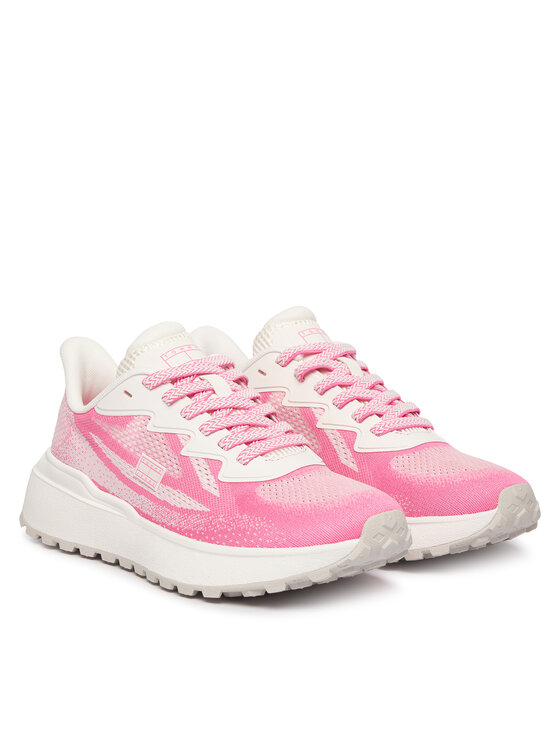 Tommy Jeans Αθλητικά Tommy Jeans Tjw Sporty Knit Runner EN02962 Κρεμ