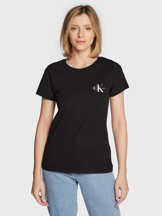 Calvin Klein Jeans Calvin Klein Jeans Σετ t-shirts J20J219734 Μαύρο Slim Fit