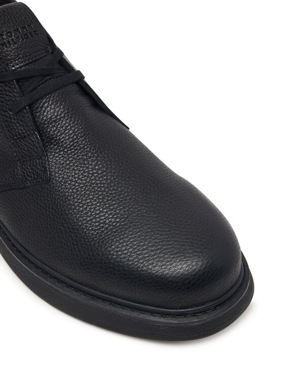 Tommy Hilfiger Pantofi Tommy Hilfiger Comfort Leather Chukka FM0FM06075 Negru