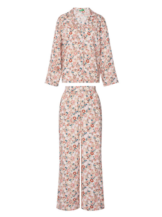 United Colors Of Benetton United Colors Of Benetton Pidžama 4W313P00U Bež Relaxed Fit