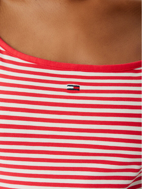 Tommy Jeans Tommy Jeans Top Essential DW0DW20675 Rojo claro Slim Fit