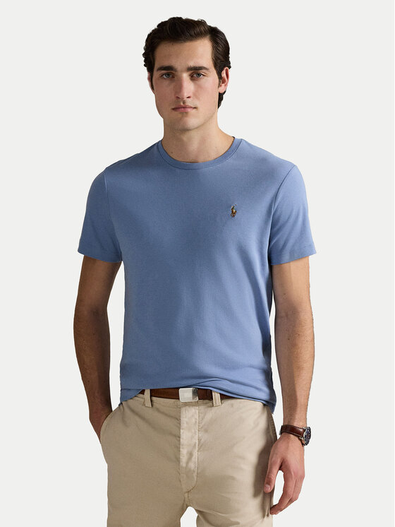 Polo Ralph Lauren Polo Ralph Lauren Футболка 710740727095 Голубий Custom Slim Fit