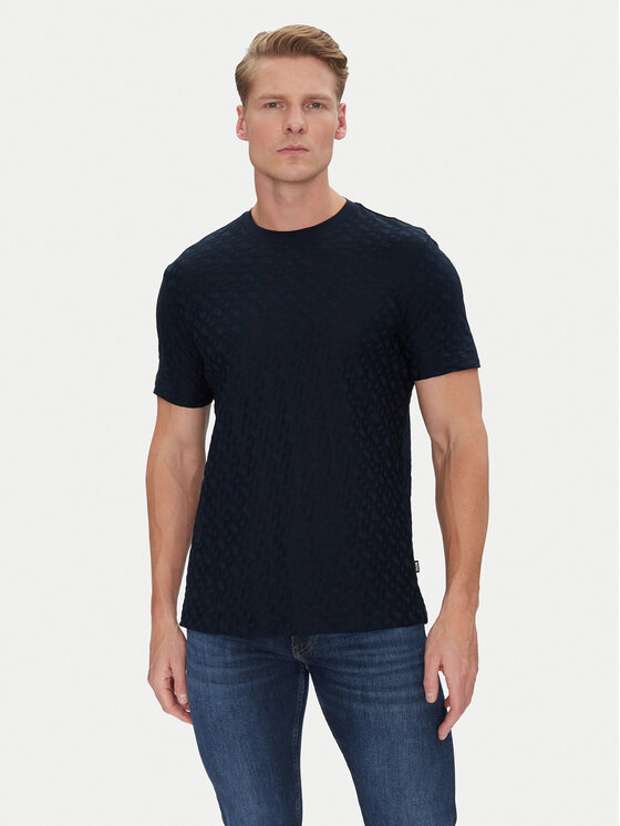 BOSS BOSS Футболка H-Thompson 80 50537131 Cиній Regular Fit