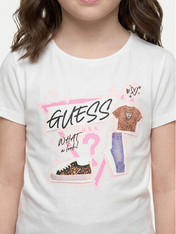 Guess Guess T-Shirt J6YI02 K3667 Λευκό Regular Fit