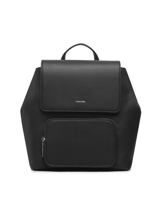 Calvin Klein Раница Calvin Klein Ck Must Campus Backpack W/Flap K60K610742 Черен