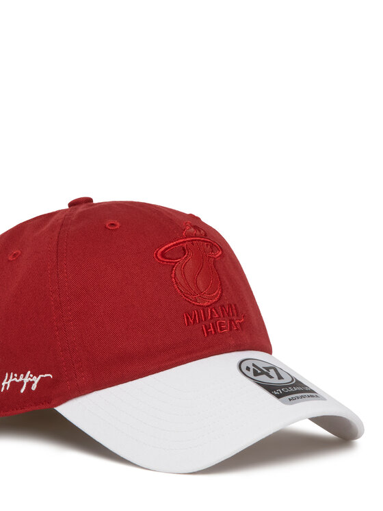 47 Brand Бейсболка 47 Brand NBA Miami Heat '47 x Tommy Hilfiger Courtside '47 Clean Up THCCU236GWL Червоний