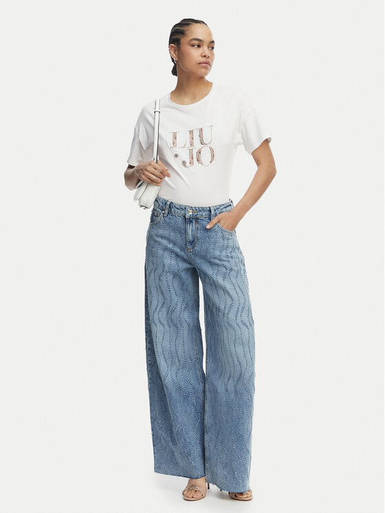 Liu Jo Liu Jo Camiseta WA6489 JS923 Blanco Regular Fit