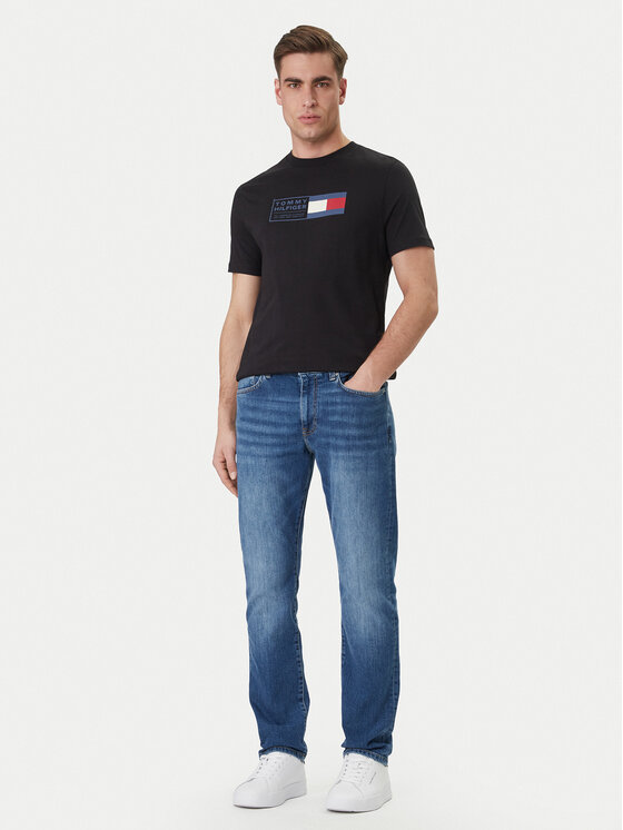 Tommy Hilfiger Tommy Hilfiger Camiseta Brand Love Box MW0MW42366 Negro Regular Fit