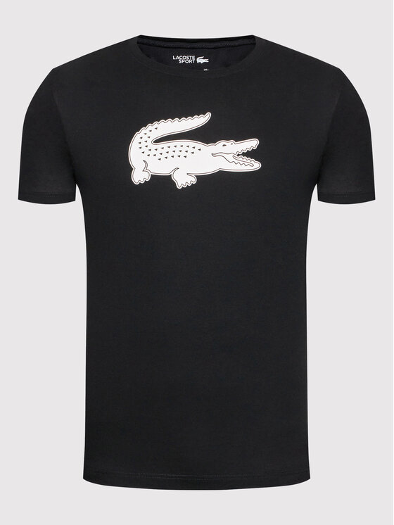 Lacoste Lacoste Футболка TH2042 Чорний Regular Fit