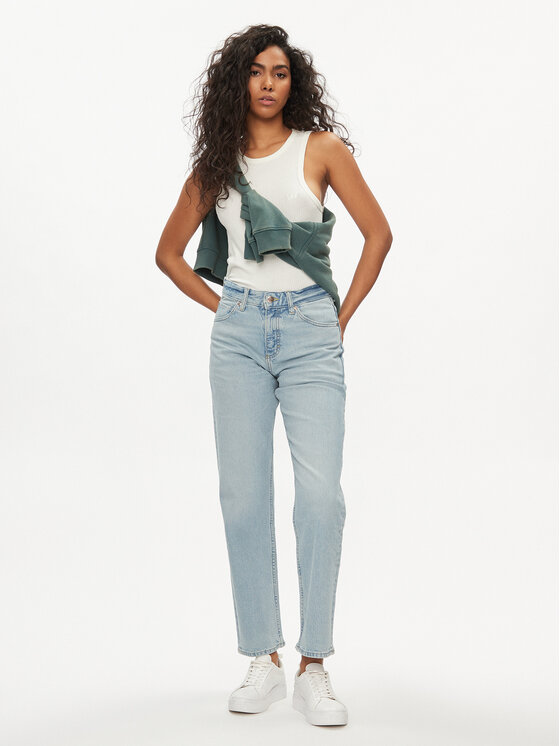 Lee Lee Τοπ 112350212 Εκρού Slim Fit