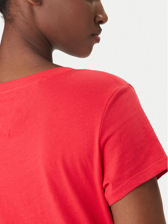 Tommy Jeans Tommy Jeans Camiseta DW0DW20458 Rojo Slim Fit