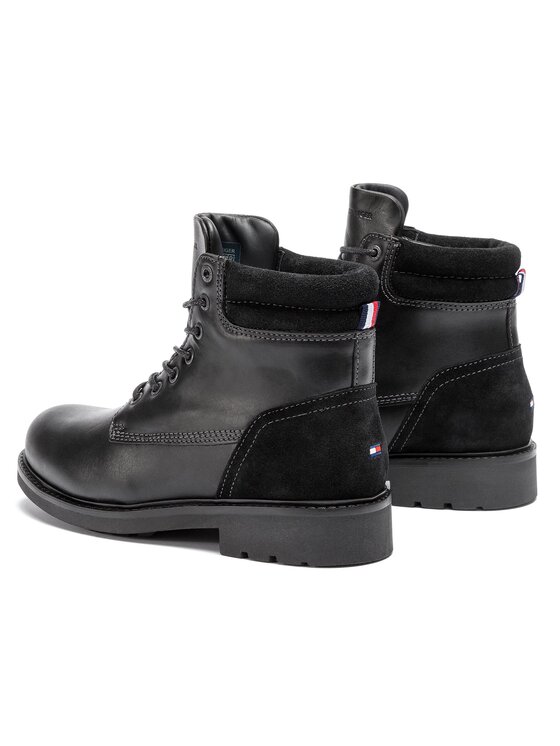 Tommy Hilfiger Csizma Tommy Hilfiger Active Leather Boot FM0FM01774 Fekete