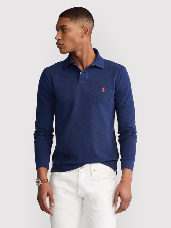 Polo Ralph Lauren Polo Ralph Lauren Поло 710681126038 Cиній Slim Fit
