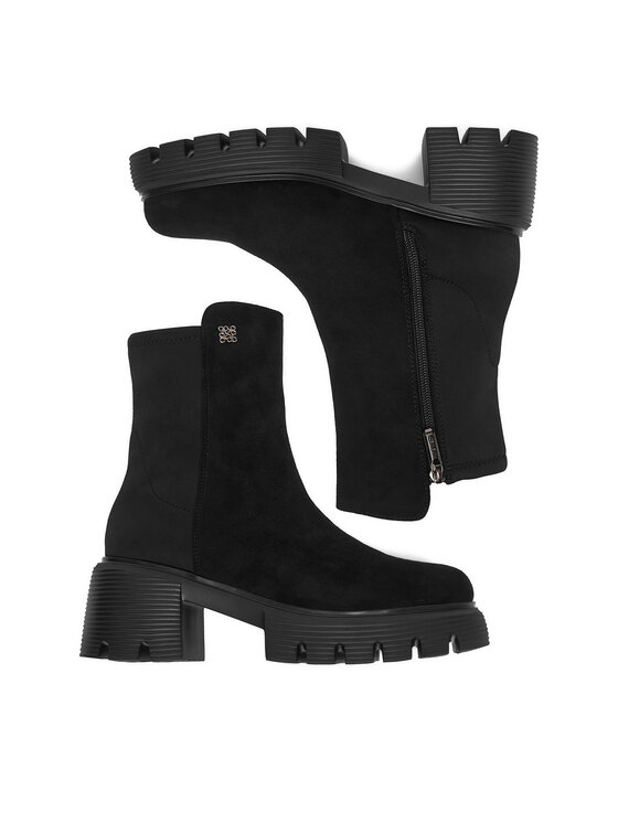 Nine West Īsie zābaki Nine West CEO-LD078 13 Melns