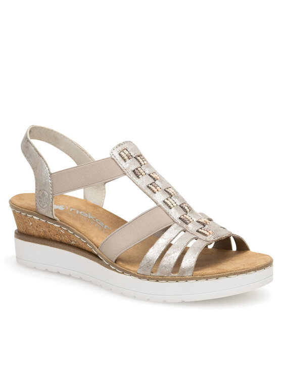 Rieker Sandali Rieker V3822-90 Beige