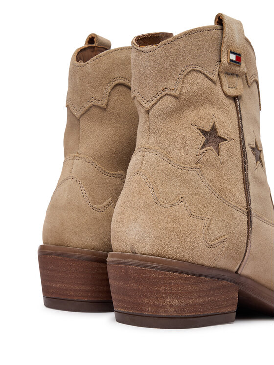 Tommy Hilfiger Каубойски обувки Tommy Hilfiger T3A5-35196-1429 Бежов