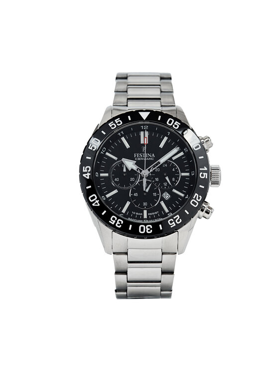 Festina Hodinky Festina Cermaic Chrono F20575/3 Strieborná