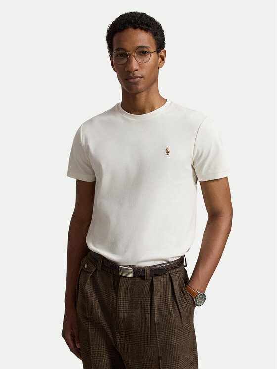 Polo Ralph Lauren Polo Ralph Lauren Футболка 710740727094 Écru Custom Slim Fit