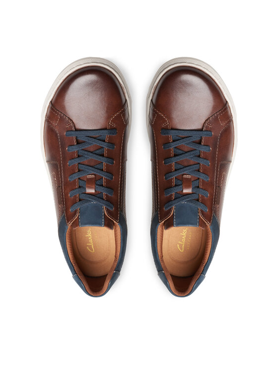 Clarks Снікерcи Clarks Mapstone Lace 26176886 Коричневий
