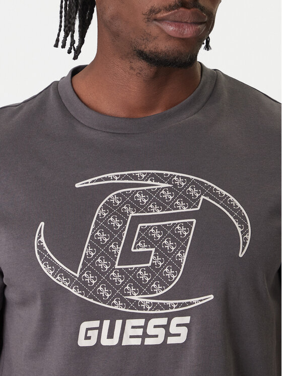 Guess Guess Camiseta Z6RI06 I3Z14 Gris Regular Fit