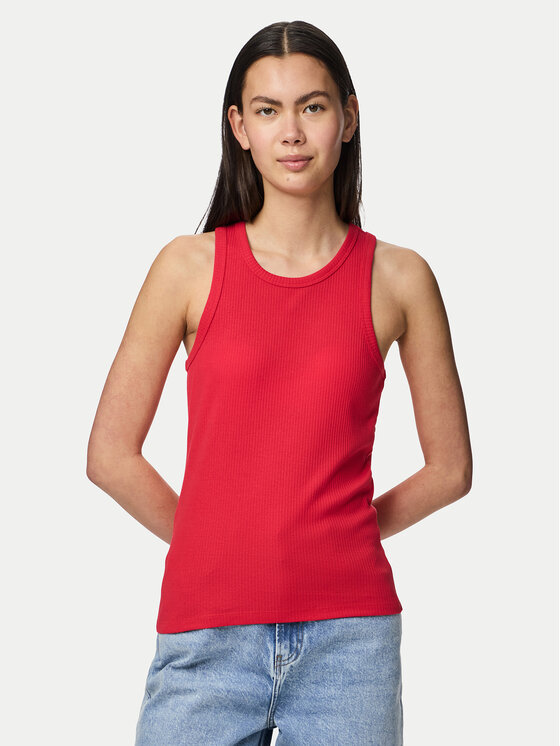 Pieces Pieces Top Ruka 17133673 Crvena Slim Fit