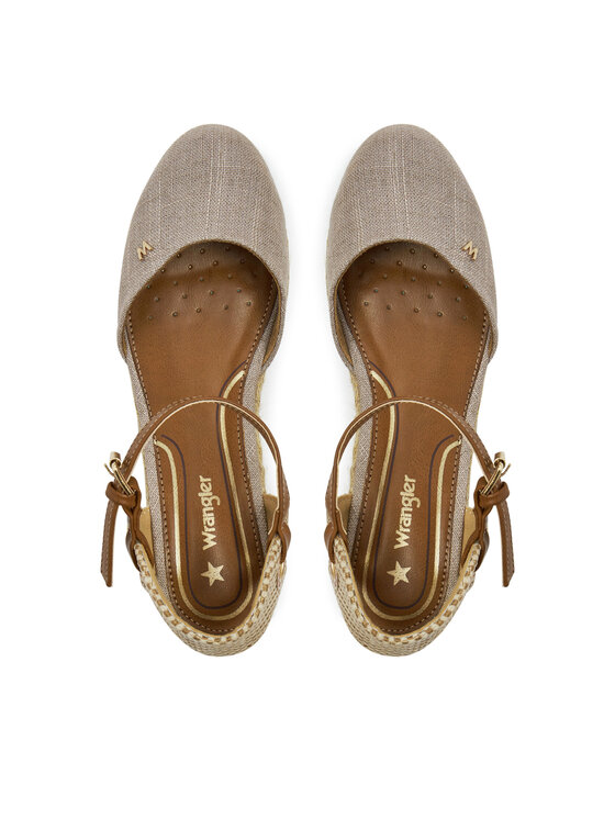 Wrangler Espadrillas Wrangler Bela Women Semi Wedge 20241055 Marrone
