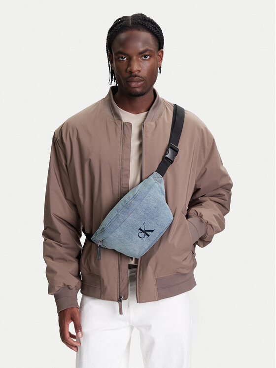 Calvin Klein Torbica oko struka﻿ Calvin Klein Ckj Denim Waistbag LV04G3149G Svijetlo plava