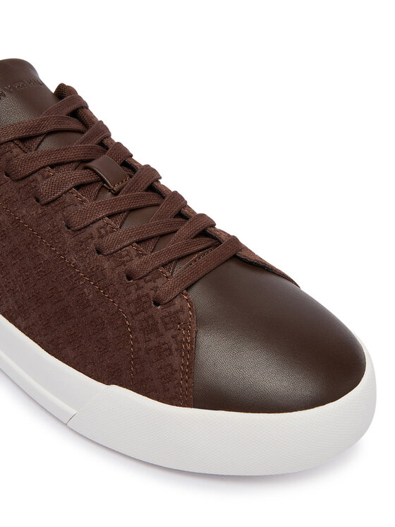 Tommy Hilfiger Sneakers Tommy Hilfiger Th Court Lth Mix Monogram FM0FM06082 Marrone