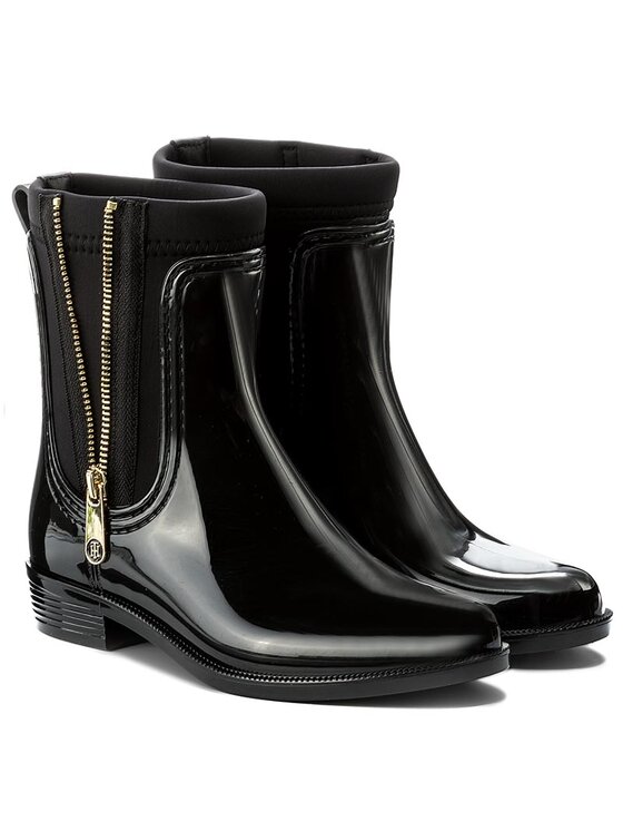 Tommy Hilfiger Wellington Tommy Hilfiger Odette 12R1 FW0FW01935 Nero