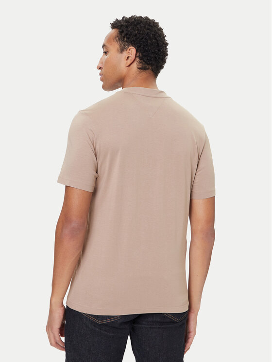 Tommy Hilfiger Tommy Hilfiger Camiseta Linear Flag MW0MW41338 Beis Regular Fit
