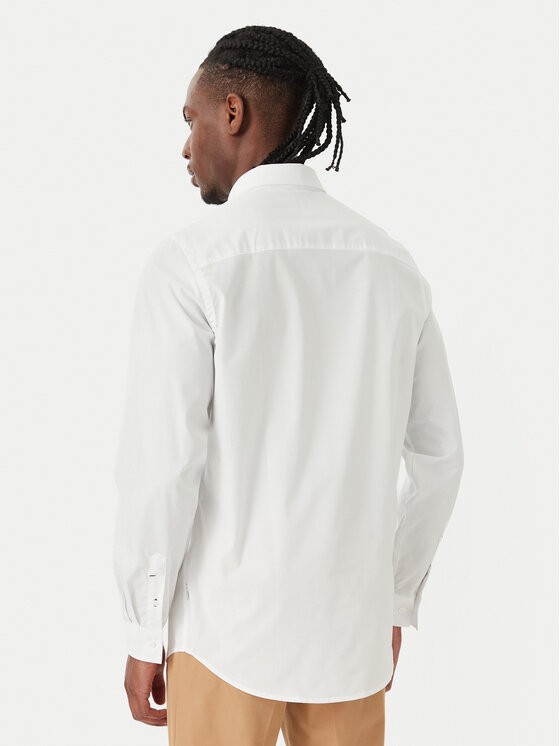 Beverly Hills Polo Club Beverly Hills Polo Club Camisa P-SS26M-BRASS Blanco Regular Fit