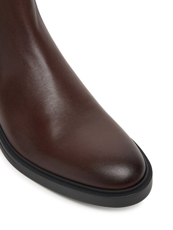 BOSS Kotníková obuv s elastickým prvkem BOSS Calev 50552527 Hnědá