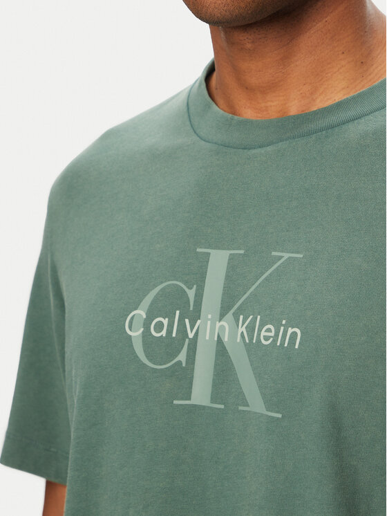 Calvin Klein Jeans Calvin Klein Jeans Camiseta SS 20S LV04RG832G Verde Regular Fit