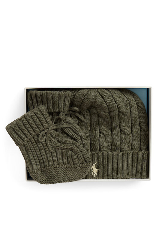 Polo Ralph Lauren Set căciulă și șosete Polo Ralph Lauren 320P01426506 Verde închis