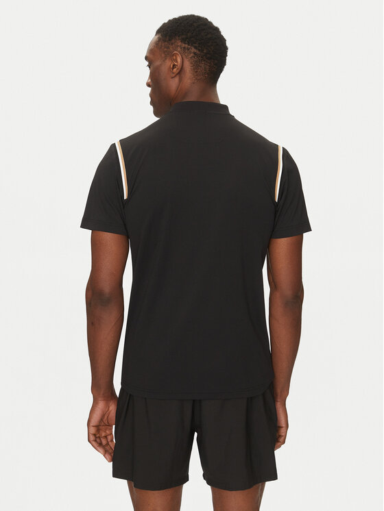 BOSS BOSS Поло Pariq 50534347 Чорний Slim Fit