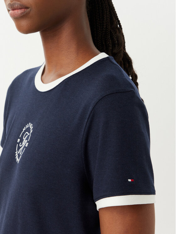 Tommy Hilfiger Tommy Hilfiger Camiseta WW0WW50032 Azul marino Regular Fit