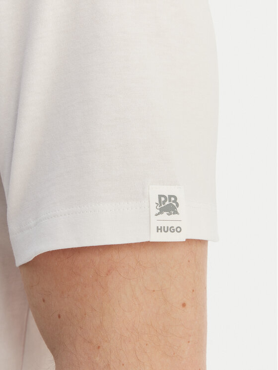 HUGO HUGO Camiseta Dlix_RB 50559696 Blanco Regular Fit
