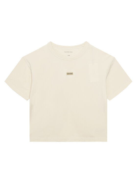 Calvin Klein Jeans Calvin Klein Jeans Camiseta Folded Logo IG0IG03063 Beis Regular Fit