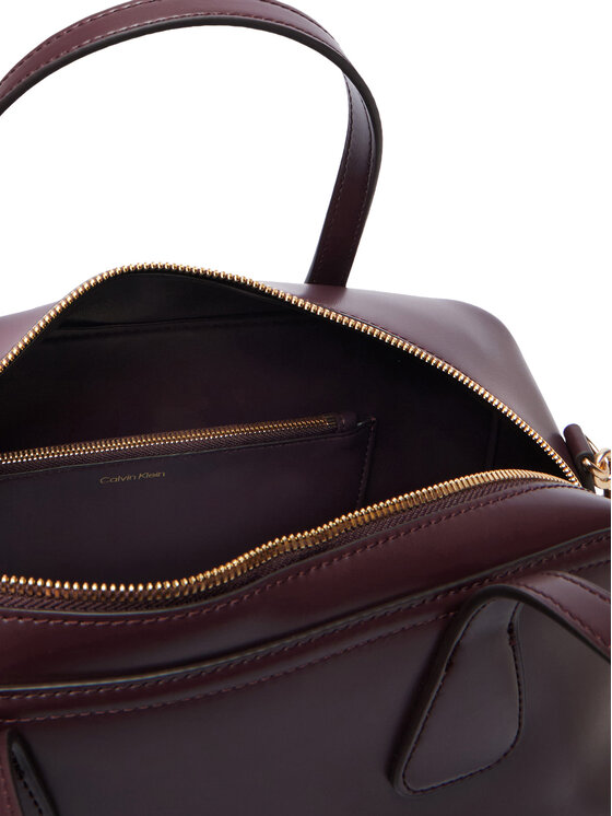 Calvin Klein Torebka Calvin Klein Ck Medium Bowling Bag LV04F3610G Bordowy