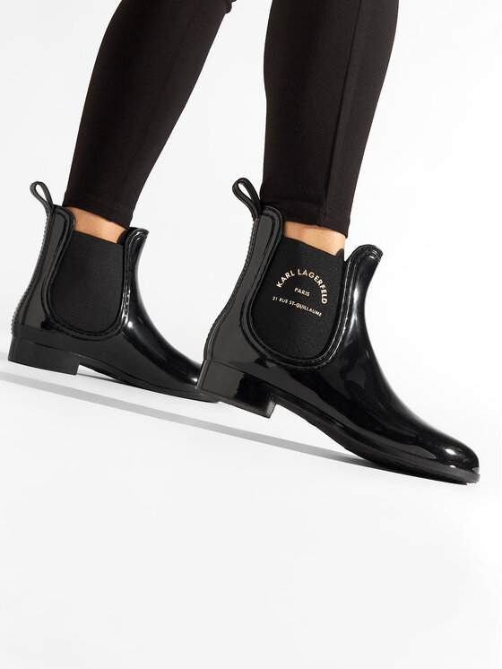 KARL LAGERFELD Holínky KARL LAGERFELD KL94770 Černá