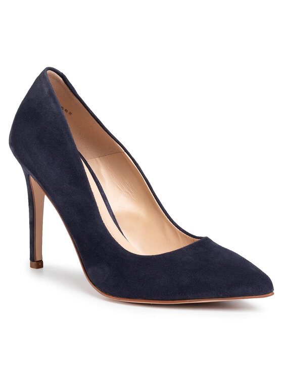 Solo Femme Štikle Solo Femme 34201-A8-K33/000-04-00 Tamnoplava