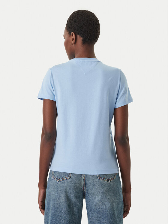 Tommy Jeans Tommy Jeans Camiseta Bubble Logo DW0DW22310 Celeste Regular Fit